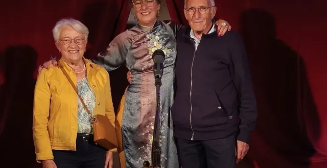 photo  marie gaultier a entretenu des liens d’amitié particuliers avec monique et robert massé, président du comité des fêtes de freigné, commune déléguée des vallons-de-l’erdre.  &copy;  archives robert massé 