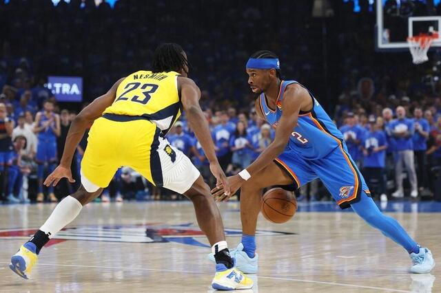 Shai Gilgeous-Alexander culmine à une moyenne de 30 points lors de ces finales NBA. Getty Images via AFP photo shai gilgeous-alexander culmine à une moyenne de 30 points lors de ces finales nba. © getty images via afp