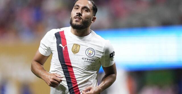 photo rayan cherki a marqué son premier but sous le maillot de manchester city. © jose breton / afp