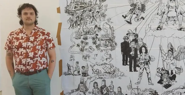 photo  josselin de courcy proposera ses œuvres lors de l’exposition collective dans la galerie 2angles.  &copy;  ouest-france 