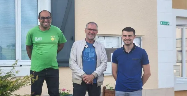 photo  anthony buval et hugues bombled maire préparent ensemble ce rendez-vous de samedi.  &copy;  le maine libre 