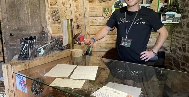 photo  le blackwater museum de berjou (orne) a reçu une lettre écrite la veille de la mort d’un soldat anglais tué pendant la bataille de berjou en août 1944, ce mercredi 18 juin 2025.  &copy;  ouest-france 