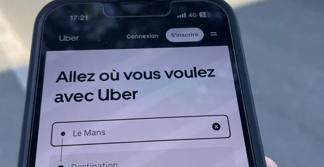 photo  uber a officiellement été lancé au mans en juin 2024.  &copy;  ouest-france 