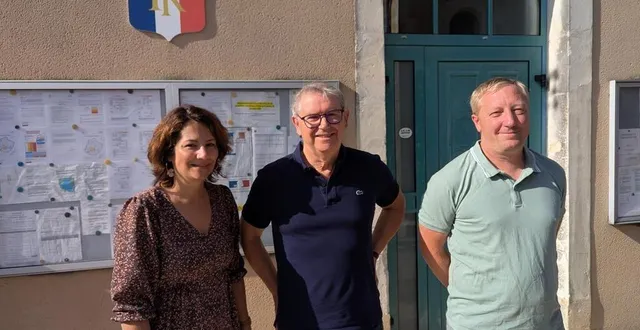 photo  cathy brené, maire adjointe ; dominique covemaeker, maire et kévin provost, conseiller municipal et organisateur bénévole des précédentes éditions, lancent déjà l’organisation du comice 2026 à marigné-laillé.  &copy;  ouest-france 