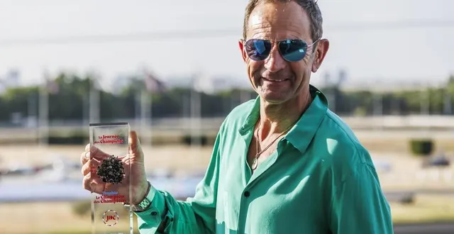 photo  dimanche 22 juin 2025, jean-michel bazire a été élu champion des champions 2025, en devançant gabriele gelormini et un autre sarthois, alexandre abrivard.  &copy;  bruno vandevelde - le trot 