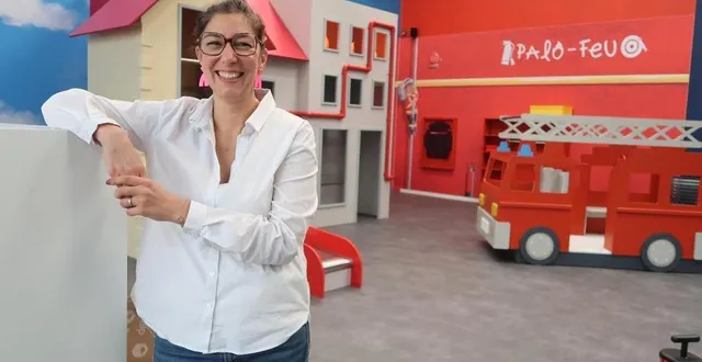 photo  saint-barthelemy-d’anjou, 17 juin 2025. à 42 ans, adeline salem donne un nouveau virage à sa carrière professionnelle en ouvrant un parc ludique où les enfants pourront s’imaginer tour à tour médecin, pompier, coiffeuse, marchande…  &copy;  co – fabienne supiot 