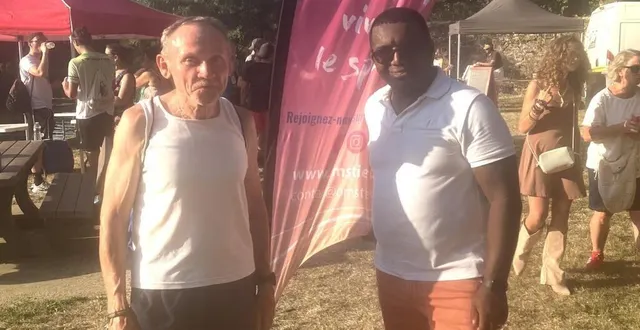 photo  gérard glos et olivier louiset, deux acteurs de la réussite de la manifestation sportive.  &copy;  ouest-france 