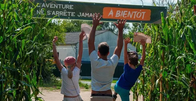 photo  un nouveau labyrinthe de maïs ouvre à trangé, près du mans (sarthe), à partir du 7 juillet 2025.  &copy;  pop-corn labyrinthe 