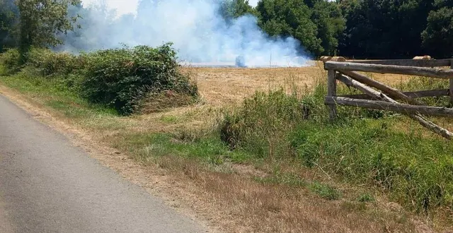 photo  un début d’incendie s’est déclaré à cérans-foulletourte peu avant 14 heures, ce mercredi 25 juin 2025.  &copy;  le maine libre 