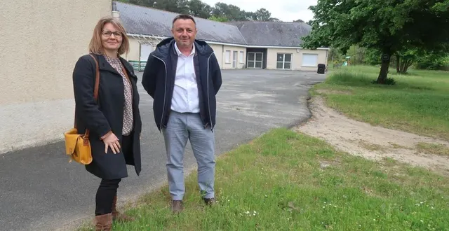photo  sandro gendron, maire des bois-d’anjou, et sa première adjointe marie beaudusseau, souhaitent que les enfants des bois-d’anjou reviennent sur le site de la lande de gruau à brion pour les vacances.  &copy;  co – agathe le nueff 