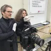 photo  bertrand coulon lors du tournage du film « nous sommes ceux » en 2024 à la flèche. 