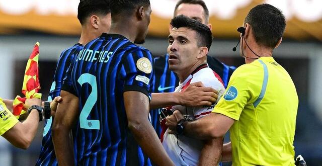 photo marcos acuna (river plate) a laissé exploser sa colère après la défaite contre l’inter milan au mondial des clubs. © afp