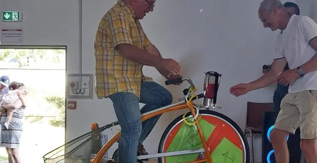 photo  le jeune retraité, adepte du vélo, s’est retrouvé à faire du vélo à smoothie.  &copy;  ouest-france 
