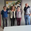 photo de gauche à droite, le docteur lerivérend, marie-laure plever, maire de bonnétable, le docteur rusinaru, généraliste et le docteur caro.