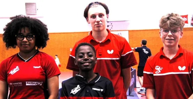 photo  une partie des qualifiés sarthois : baster, bitshilualua, desailly et goupil. manquent sur la photo, renault et ouvrard.  &copy;  le maine libre 