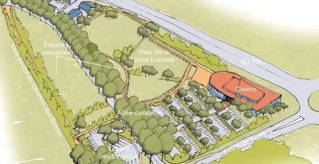 photo  le projet de casino du lion-d'angers (esquisse non contractuelle et non définitive) a été dévoilé il y a quelques semaines.  &copy;  commune du lion-d'angers 