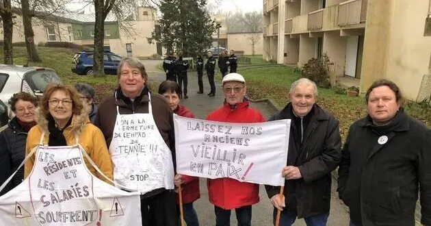 photo  le village de tennie, en sarthe, s’est battu pour le maintien de son ehpad.  &copy;  ouest-france 
