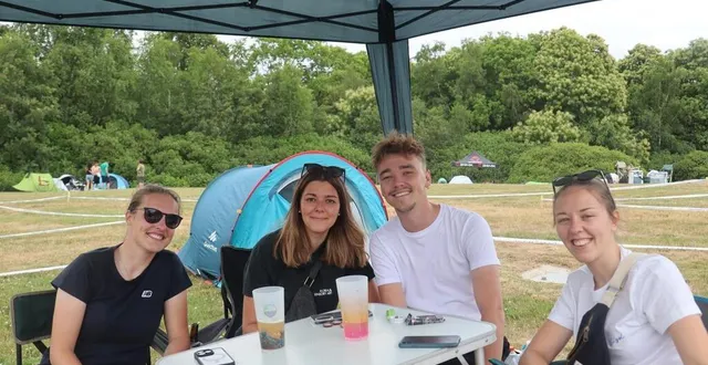 photo  les premiers festivaliers se sont installés au camping en début d’après-midi.  &copy;  ouest-france 