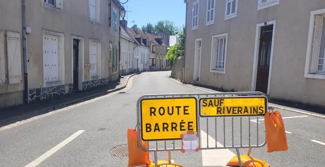 photo  la rue du moulin reste accessible uniquement pour les riverains.  &copy;  le maine libre 