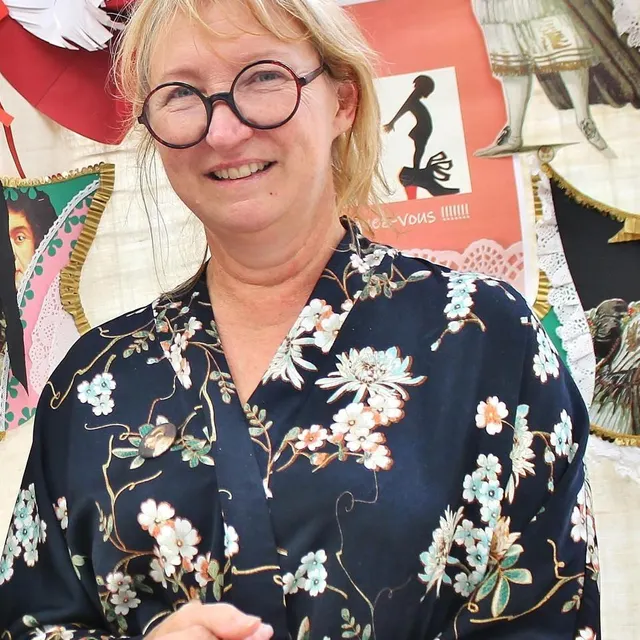 photo véronique blaison est la plasticienne qui a conçu la décoration de l’entrée.  ©  archives ouest-france