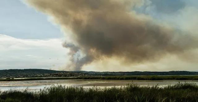 photo  d’importants feux de forêt se sont déclenchés dimanche 29 juin dans l’aude.  &copy;  idriss bigou-gilles / afp 