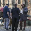 photo artus lors du tournage au mans, mardi.