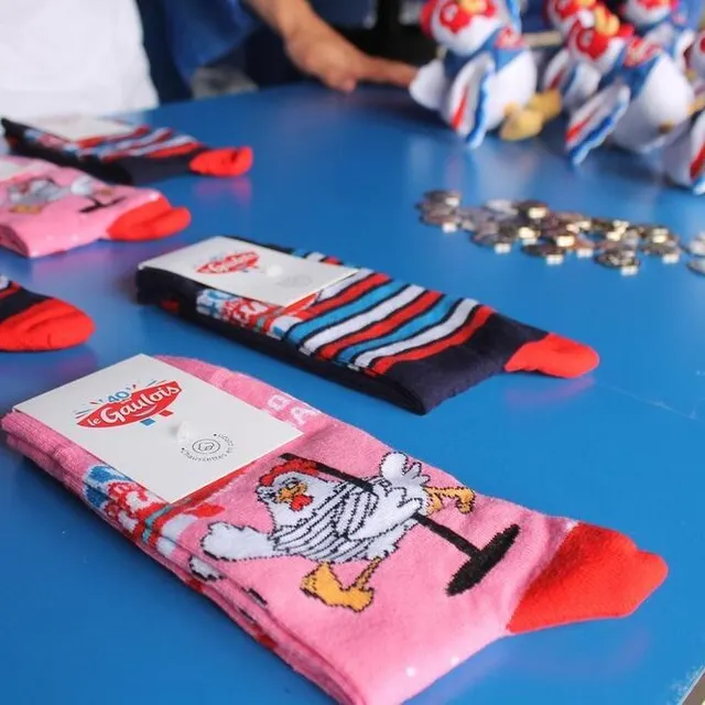 photo chaussettes collectors et cocottes en peluche seront à gagner sous les tentes qui seront installées à chaque étape, au départ ou à l’arrivée.  ©  ouest-france