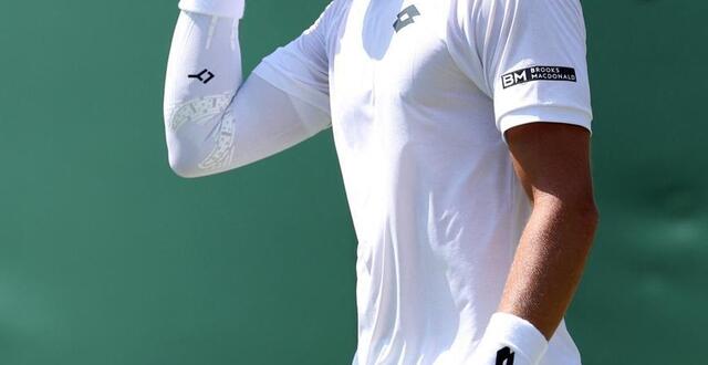 photo benjamin bonzi a signé un véritable tour de force, lundi 30 juin 2025. © clive brunskill / getty images via afp