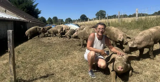 photo  séverine et jean-luc ont vécu une matinée pour le moins insolite, ce lundi 30 juin 2025.  &copy;  le maine libre 