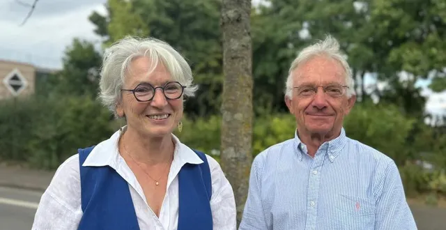 photo  catherine marot, nouvelle présidente de l’association tarmac, au côté d’yves rouault.  &copy;  ouest-france 