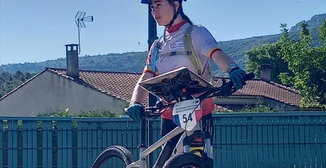 photo  clémence desgrippes, de saint-bomer-les-forges, au départ de l’épreuve qui l’a révélée.  &copy;  ouest-france 