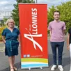 photo  céline hemam, céline pellemoine, et les deux jeunes allonnais embauchés pour l’été 