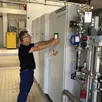 photo  l’eau potable des angevins est produite dans une usine en bord de loire. 
