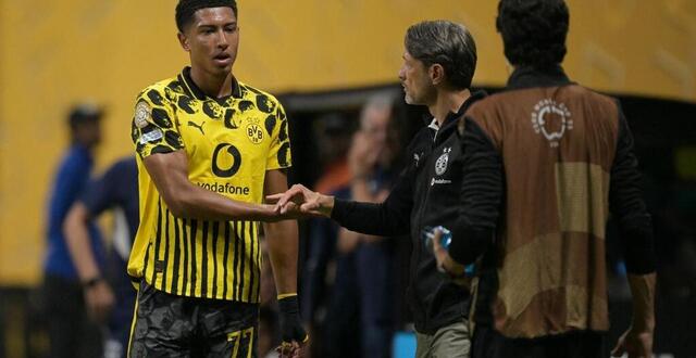 photo jobe bellingham joueur du borussia dortmund lors du match face à monterrey le matin du mercredi 2 juillet à atlanta lors de la coupe du monde des clubs. © photo by juan mabromata / afp