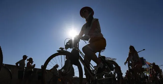 photo  saumur, le 29 juin 2025. un soleil de plomb et pas un nuage : le mois de juin a été particulièrement chaud, ensoleillé et sec.  &copy;  archives co - josselin clair 