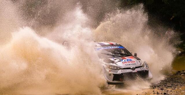 photo sébastien ogier et son copilote vincent landais lors du rallye de l’acropole en grêce, le 29 juin 2025. © luca barsali / afp