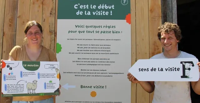 photo  léa et gary davies ouvrent leur ferme pédagogique au public à compter du samedi 5 juillet 2025.  &copy;  ouest-france. 