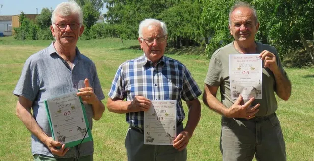 photo  fiers d’être ensemble acteurs dans l’organisation du comice : trésorier depuis 30 ans, jean-claude giteau, michel david, président depuis 31 ans, aux côtés de jean-louis lemaître, vice-président.  &copy;  ouest-france 