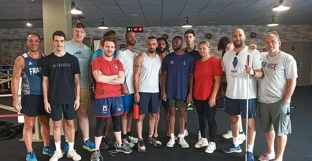 photo  l’équipe de france de para judo s’est entraînée à hors zone, la nouvelle salle de sport située à beaucouzé.  &copy;  co 
