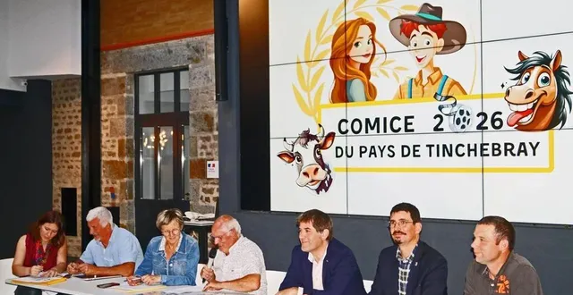 photo  au centre, jacques besnard, commissaire général de la fête, entouré du staff du prochain comice d’arrondissement.  &copy;  ouest-france 