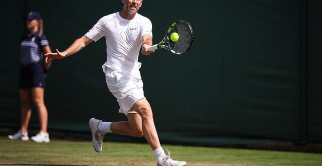 photo adrian mannarino, ici lors du deuxième tour face au français valentin royer, où il s’est imposé en quatre sets. © henry nicholls / afp