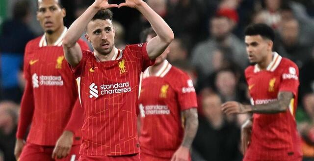 photo diogo jota a disputé 182 matches sous le maillot de liverpool. © afp