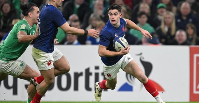 photo nolann le garrec lors du match de six nations entre la france et l’irlande au stade vélodrome à marseille, le 2 février 2024. © nicolas tucat / afp