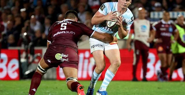 photo owenfarrel avec le racing 92 face à bordeaux-bègles en top 14, le 21 septembre 2024. © romain perrocheau / afp