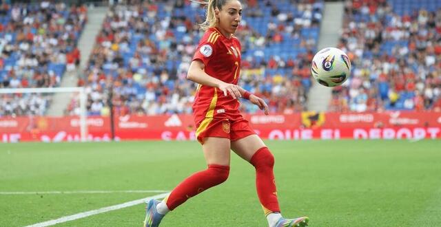 photo olga carmona, ici face à l’angleterre en ligue des nations, le 3 juin 2025. © urbanandsport / nurphoto via afp