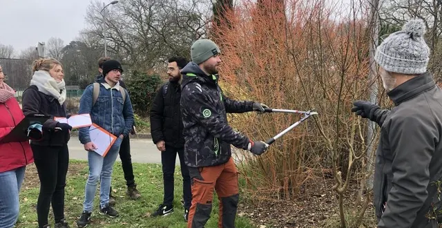 photo  les étudiants du fresne étaient déjà intervenus début 2022 sur le site de la salle de sport du petit-vivier.  &copy;  ouest-france 