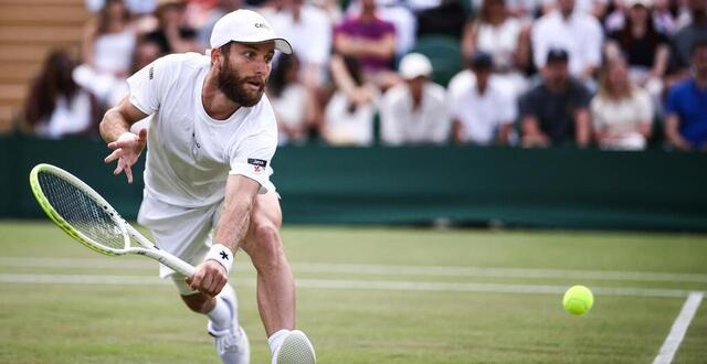 photo corentin moutet n’a pu prendre qu’une manche à grigor dimitrov au deuxième tour de wimbledon, jeudi 3 juillet. © afp