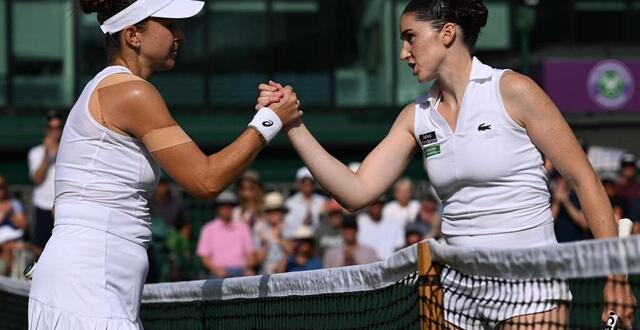 photo elsa jacquemot (à droite) a pris la première manche avant d’être battue par belinda bencic. © afp