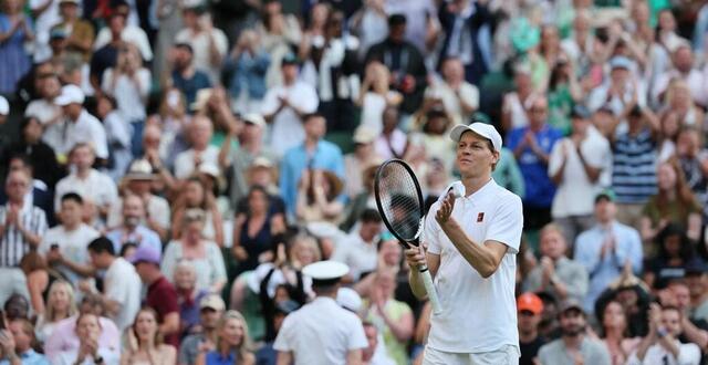photo jannik sinner après sa victoire face aleksandar vukic au deuxième tour de wimbledon, le 3 juillet 2025. © daisuke urakami / the yomiuri shimbun via afp