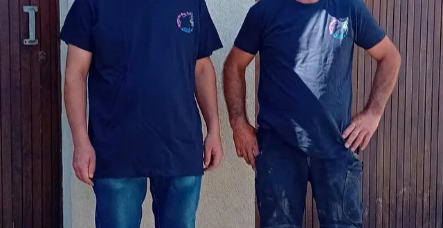 photo  wilfrid piel, (à droite), accompagné de sébastien plumail.  &copy;  wilfrid piel 